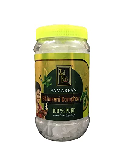 Zed Black Samarpan Natural Bhimseni Kapoor Jar- (500 g)