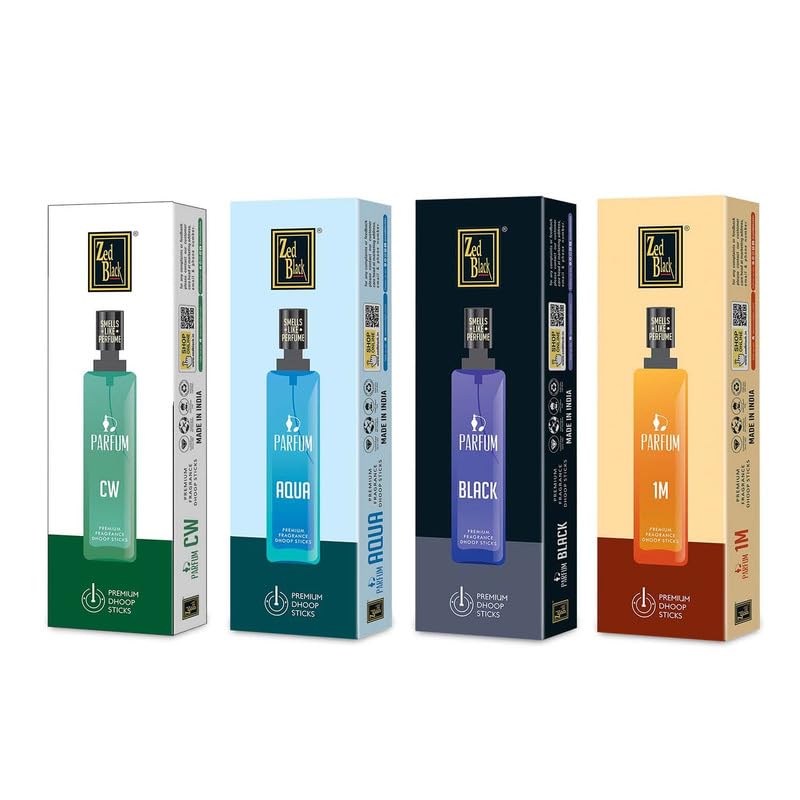Zed Black Parfum Premium Fragrance Dhoop Sticks