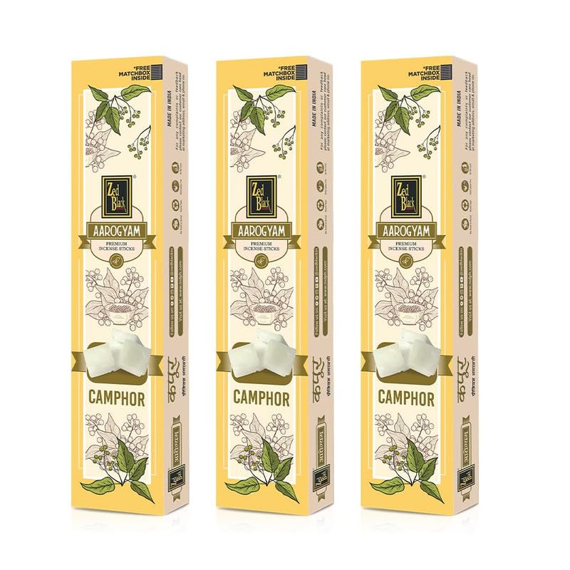 Zed Black Aarogyam Camphor Incense Sticks Kapoor Incense Stick