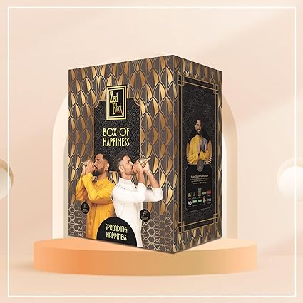 Box of Happiness Contains Zed Black Incense Sticks Kit, Agarbatti, Dhoop Cones, Dhoop Sticks, Long Lasting Burning Sambrani Cups, Guggal Cups for Auspicious Festival Gifts