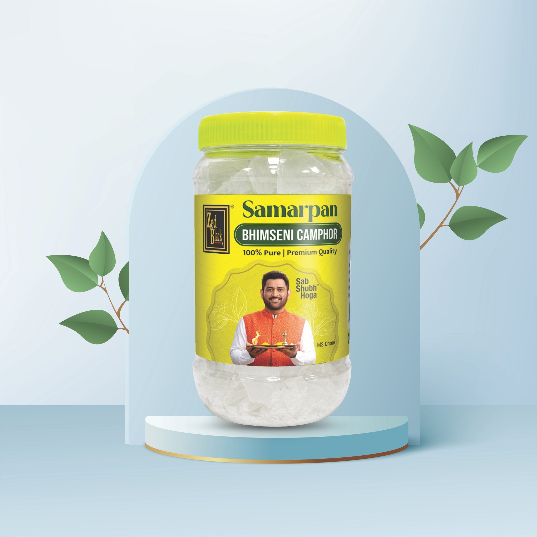 Zed Black Samarpan Natural Bhimseni Kapoor Jar- (500 g)