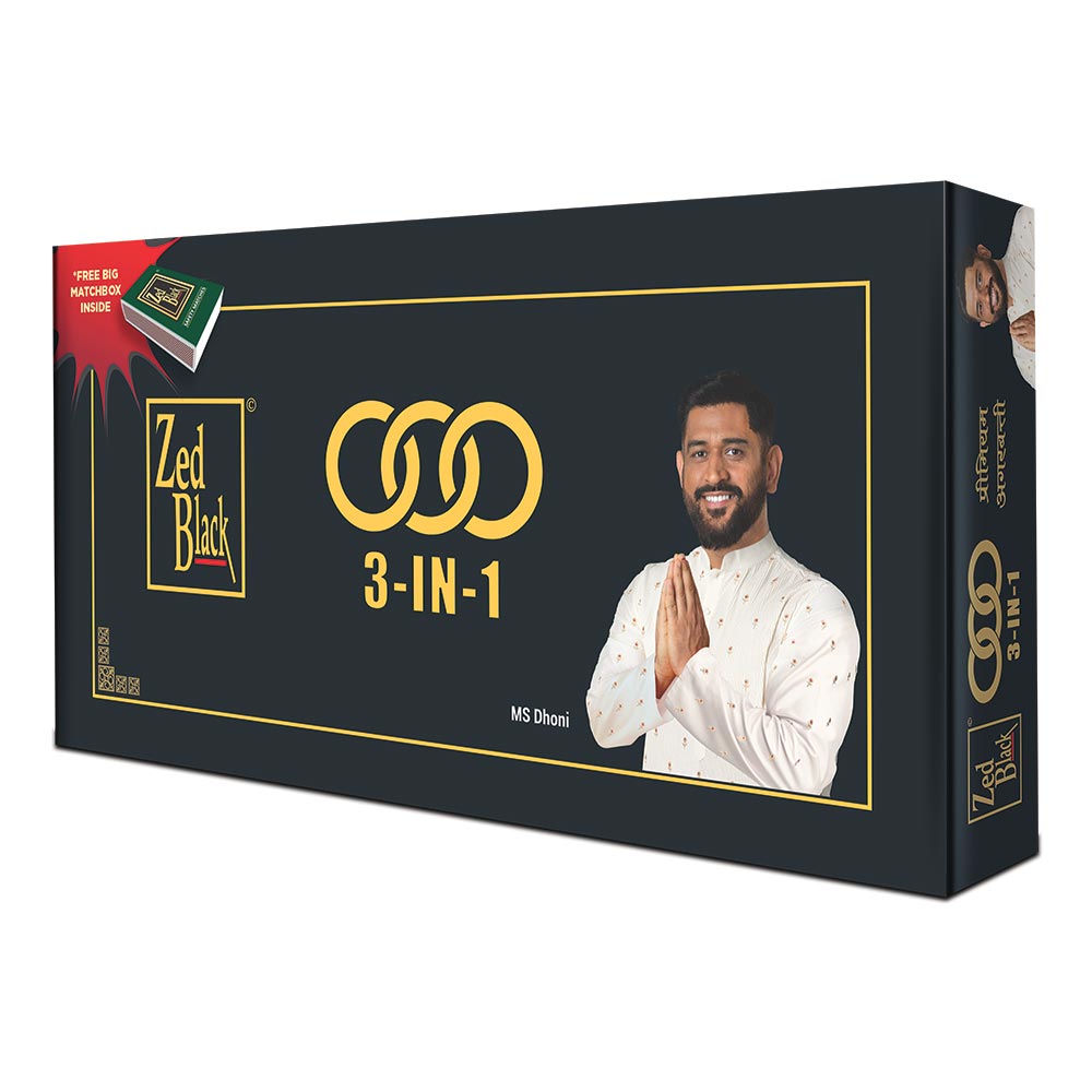 Zed Black 3in1 Gift Box - Monthly Pack of Agarbatti / Incense Sticks