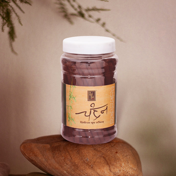 Chandan Dhoop Stick Jar (Bambooless)