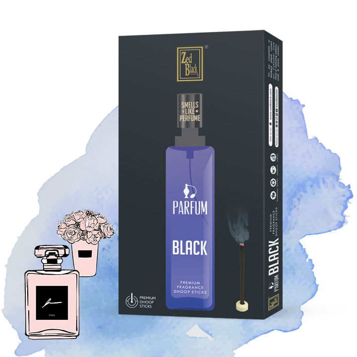 Parfum Black Dhoop Sticks (Bambooless)
