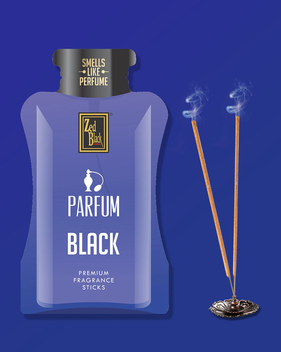 Parfum Black Agarbatti / Incense Sticks In Resealable Pack