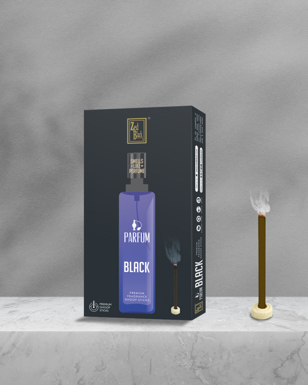 Parfum Black Dhoop Sticks (Bambooless)