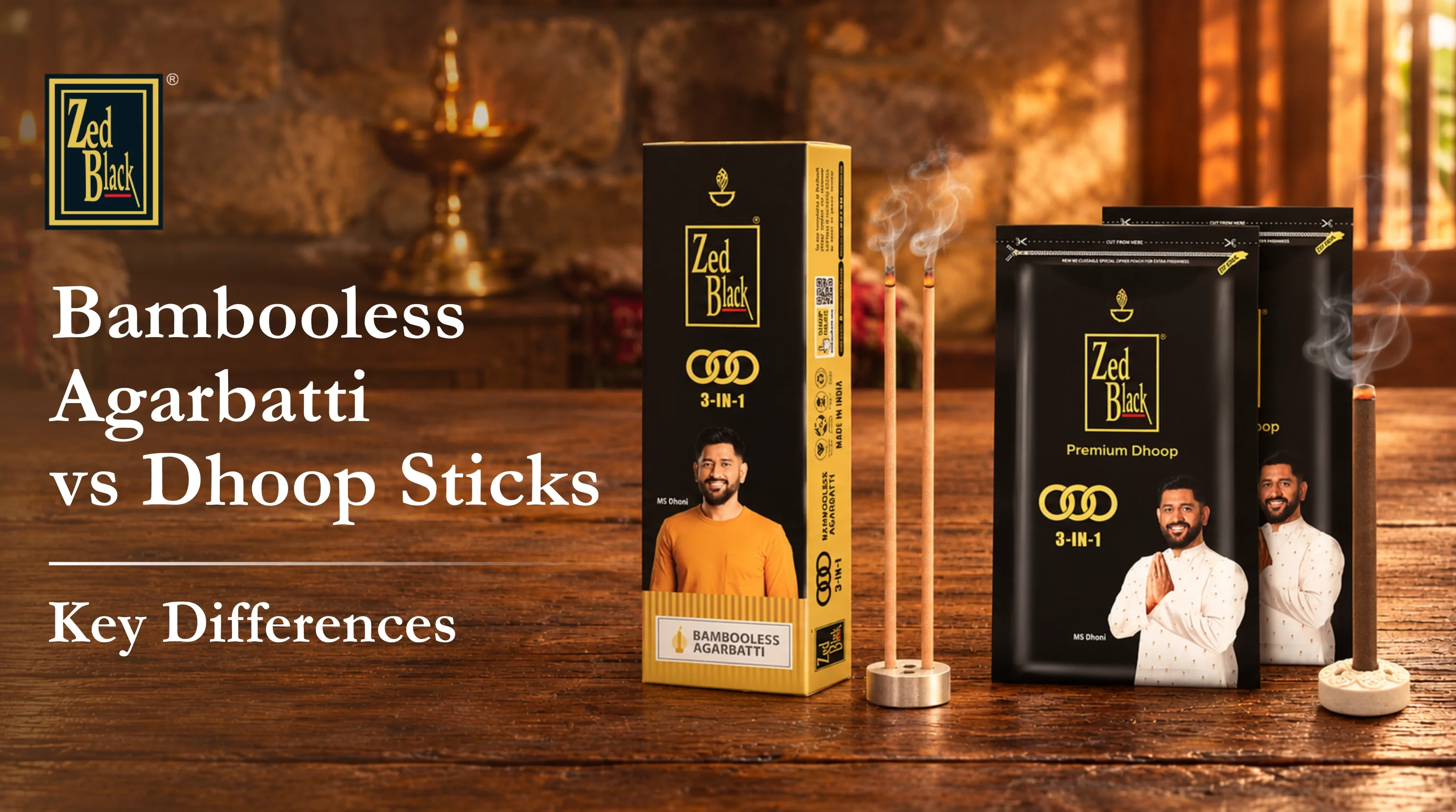 Bambooless Agarbatti vs Dhoop Sticks: Key Differences