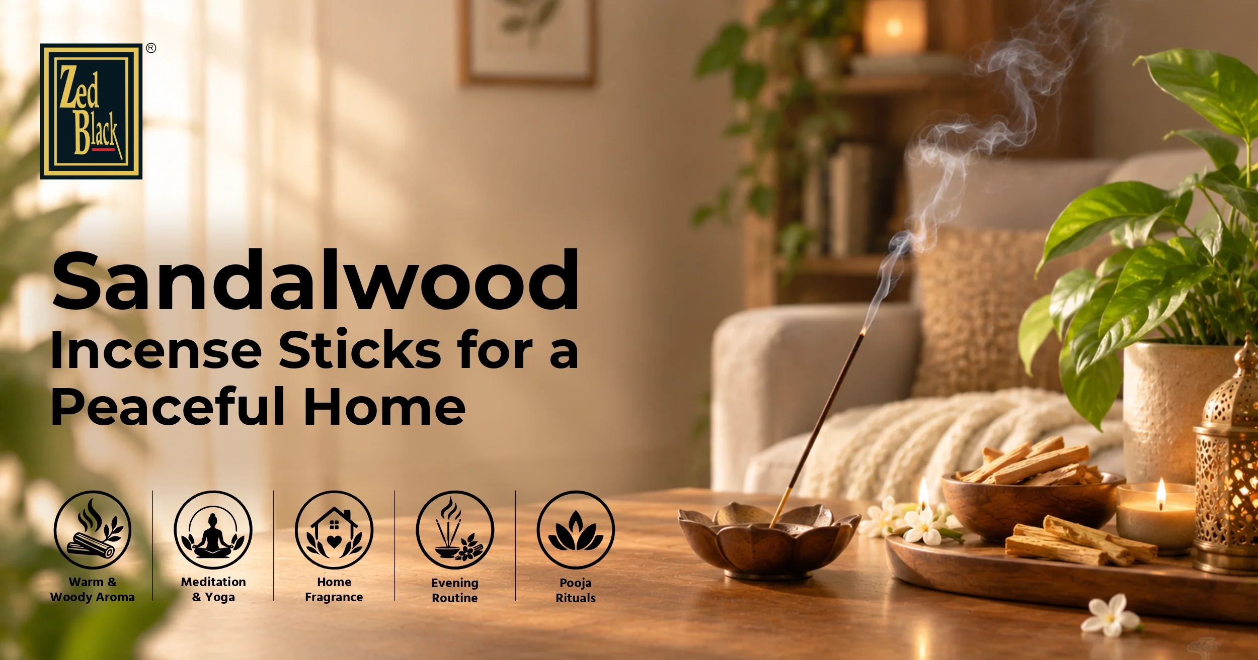How to Use Sandalwood Incense Sticks for a Peaceful Home