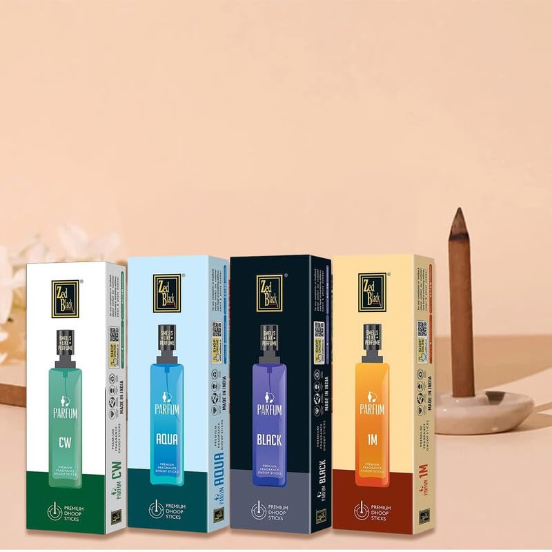 Zed Black Parfum Premium Fragrance Dhoop Sticks