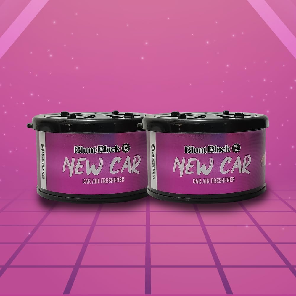 Zed Black Car Air Freshener Blunt Black | Car Perfumes | Dashboard Car Freshener | Luxury Fragrance For Car, Home, Office Interior | Long Lasting Car Perfume - Pack Of 2 U