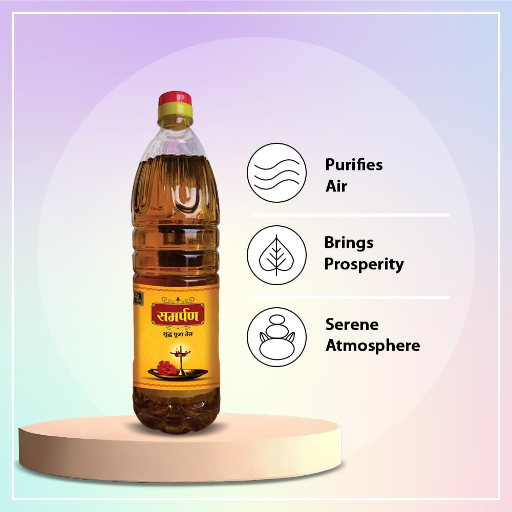 Zed Black Samarpan Pure Pooja Oil, Pack of 1 – (1L)