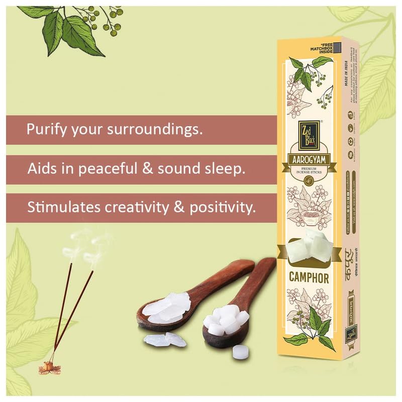 Zed Black Aarogyam Camphor Incense Sticks Kapoor Incense Stick