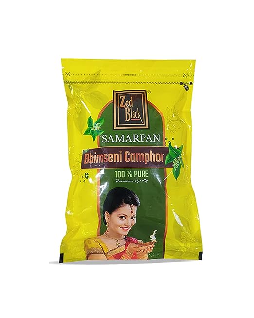 Zed Black Samarpan Natural Bhimseni Kapoor Zipper - (500 g)
