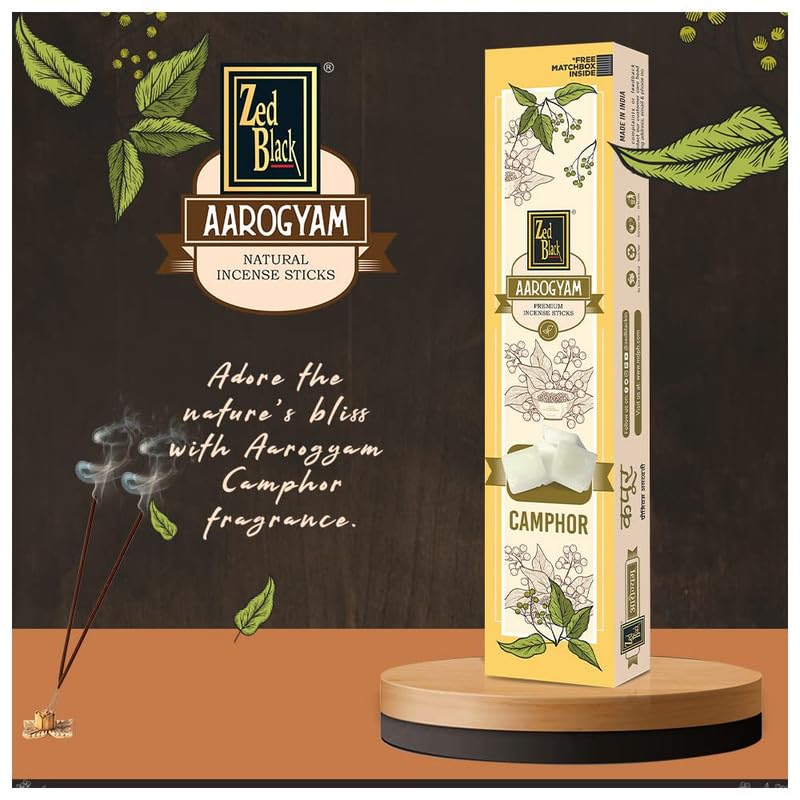 Zed Black Aarogyam Camphor Incense Sticks Kapoor Incense Stick