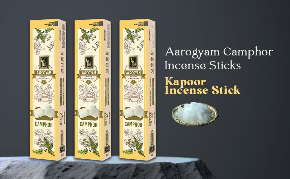 Zed Black Aarogyam Camphor Incense Sticks Kapoor Incense Stick