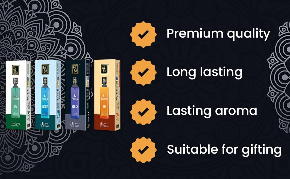 Zed Black Parfum Premium Fragrance Dhoop Sticks