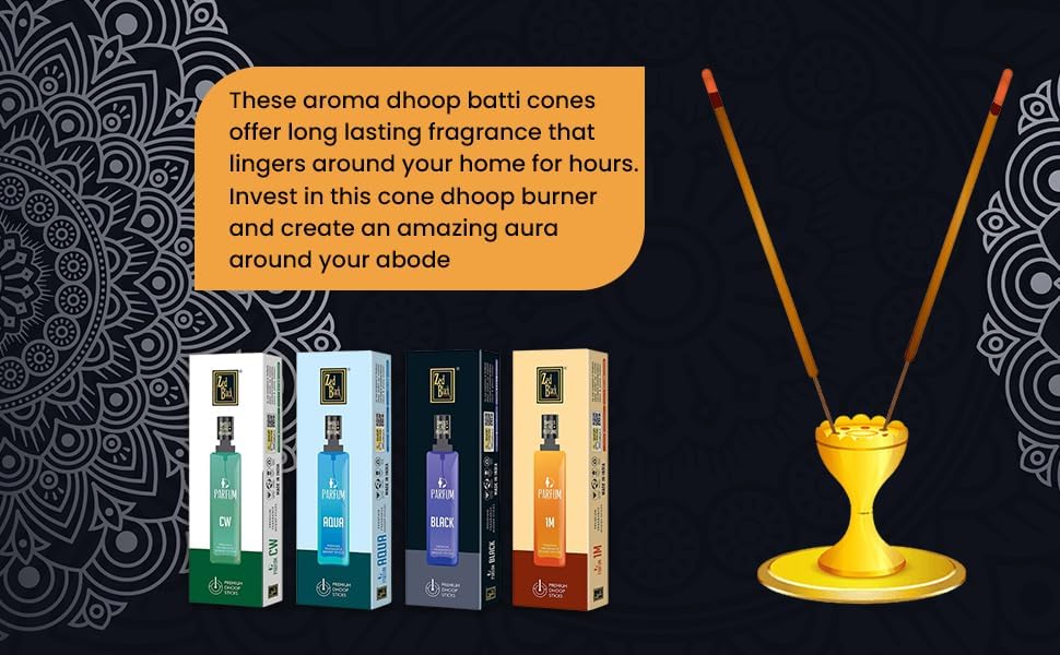 Zed Black Parfum Premium Fragrance Dhoop Sticks