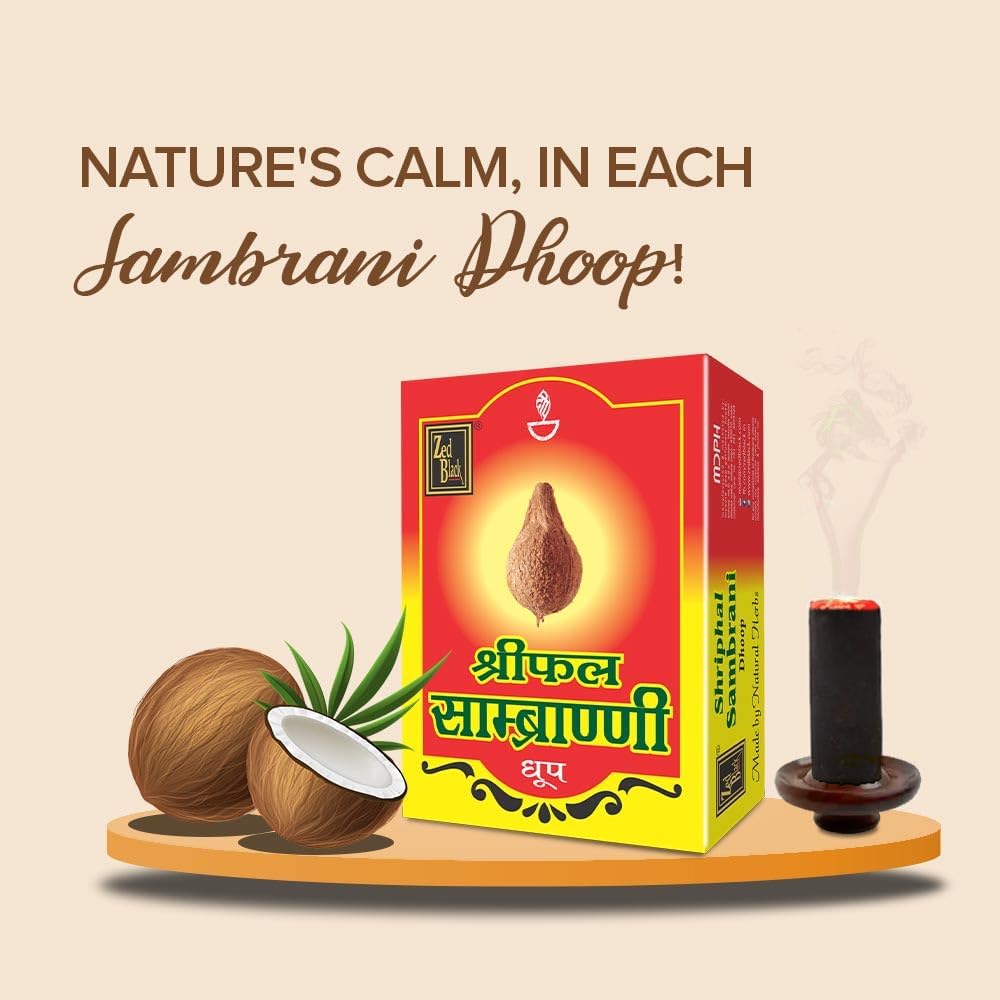 Zed Black Shriphal Sambrani Dhoop  Sticks