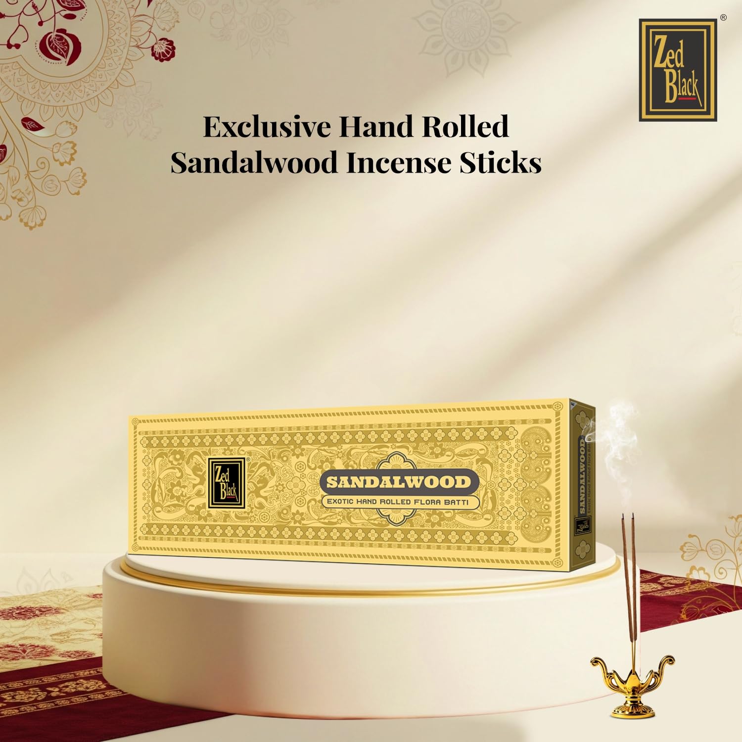 Box of Happiness Contains Zed Black Incense Sticks Kit, Agarbatti, Dhoop Cones, Dhoop Sticks, Long Lasting Burning Sambrani Cups, Guggal Cups for Auspicious Festival Gifts