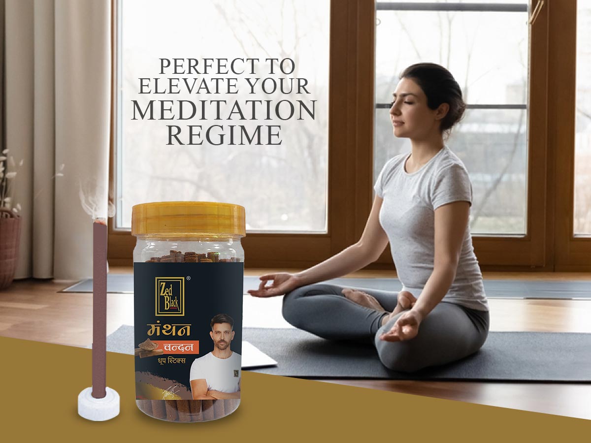 Zed Black Bamboo Less Dhoop Sticks in Jar Packing Dhoop Sticks – Manthan Series No Bamboo | Combo Dhoop Sticks– Pack of 4 (408 GM)