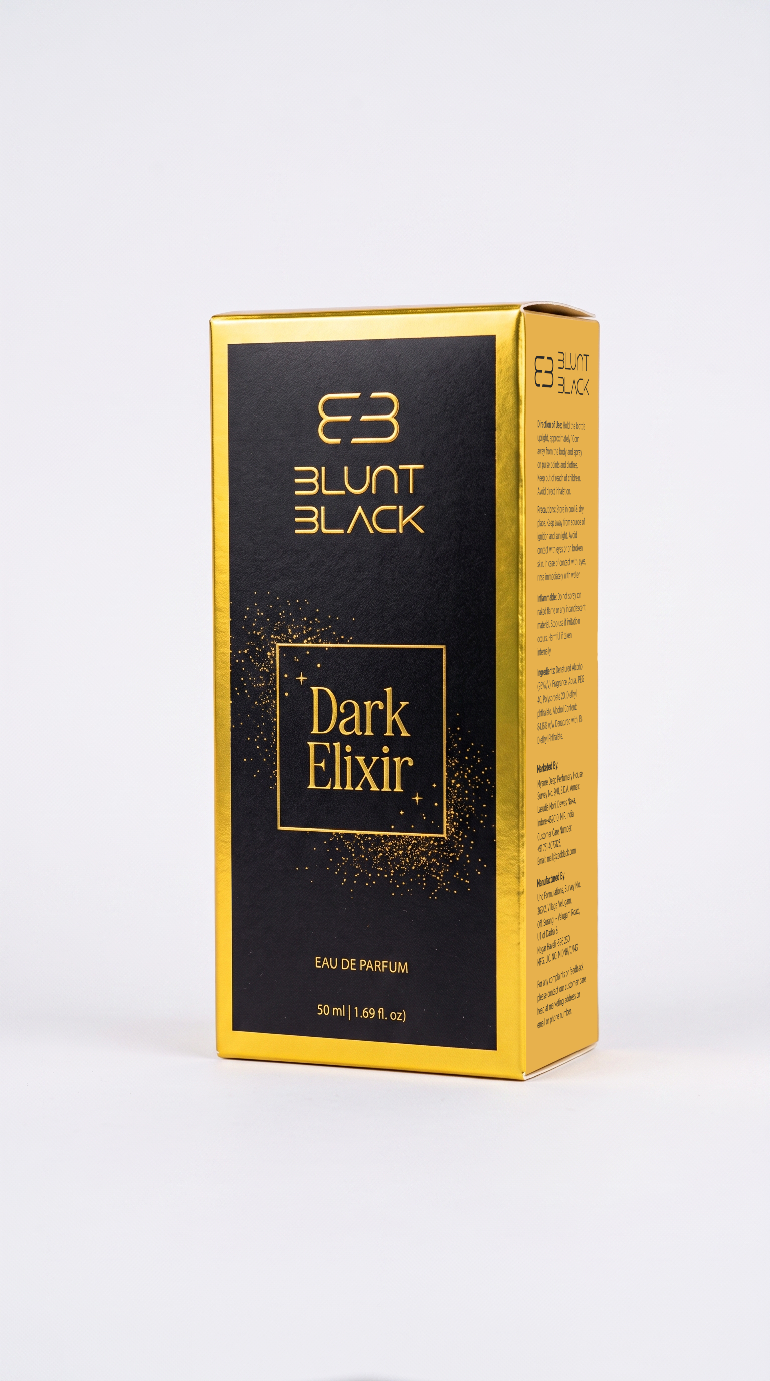 Blunt Black by Zed Black Eau De Parfum for Men & Women | Elevated Everyday Fragrance | 30 ml