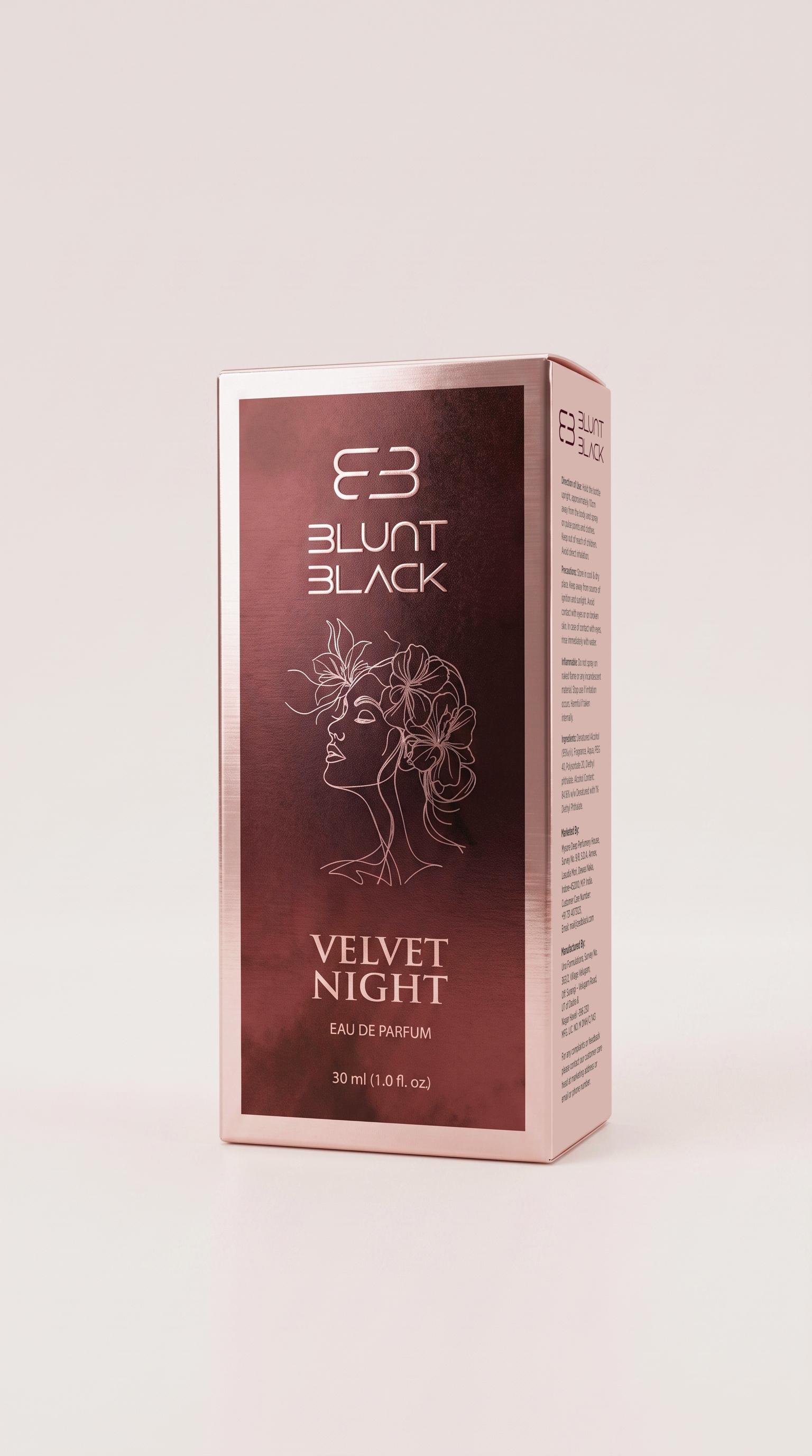 Blunt Black by Zed Black Eau De Parfum for Men & Women | Elevated Everyday Fragrance | 30 ml