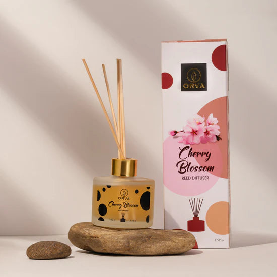 Orva Reed Diffuser Fragrance for Home, Workplace, Enclosed Spaces | 100ml | Includes 6 Rattan Sticks Free | Stress Relief | Mood Enhancer (Pack of 1)