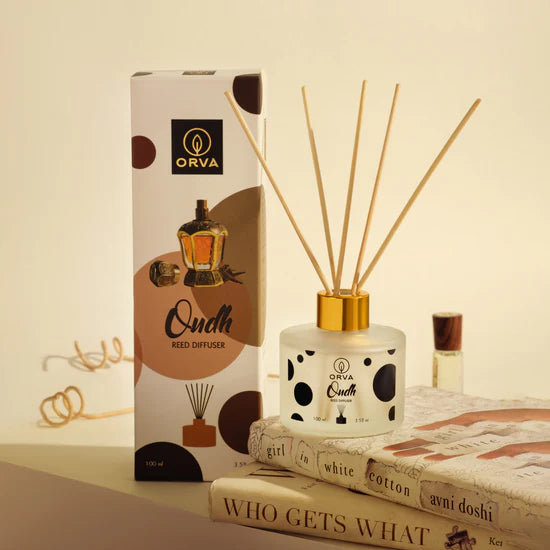 Orva Reed Diffuser Fragrance for Home, Workplace, Enclosed Spaces | 100ml | Includes 6 Rattan Sticks Free | Stress Relief | Mood Enhancer (Pack of 1)