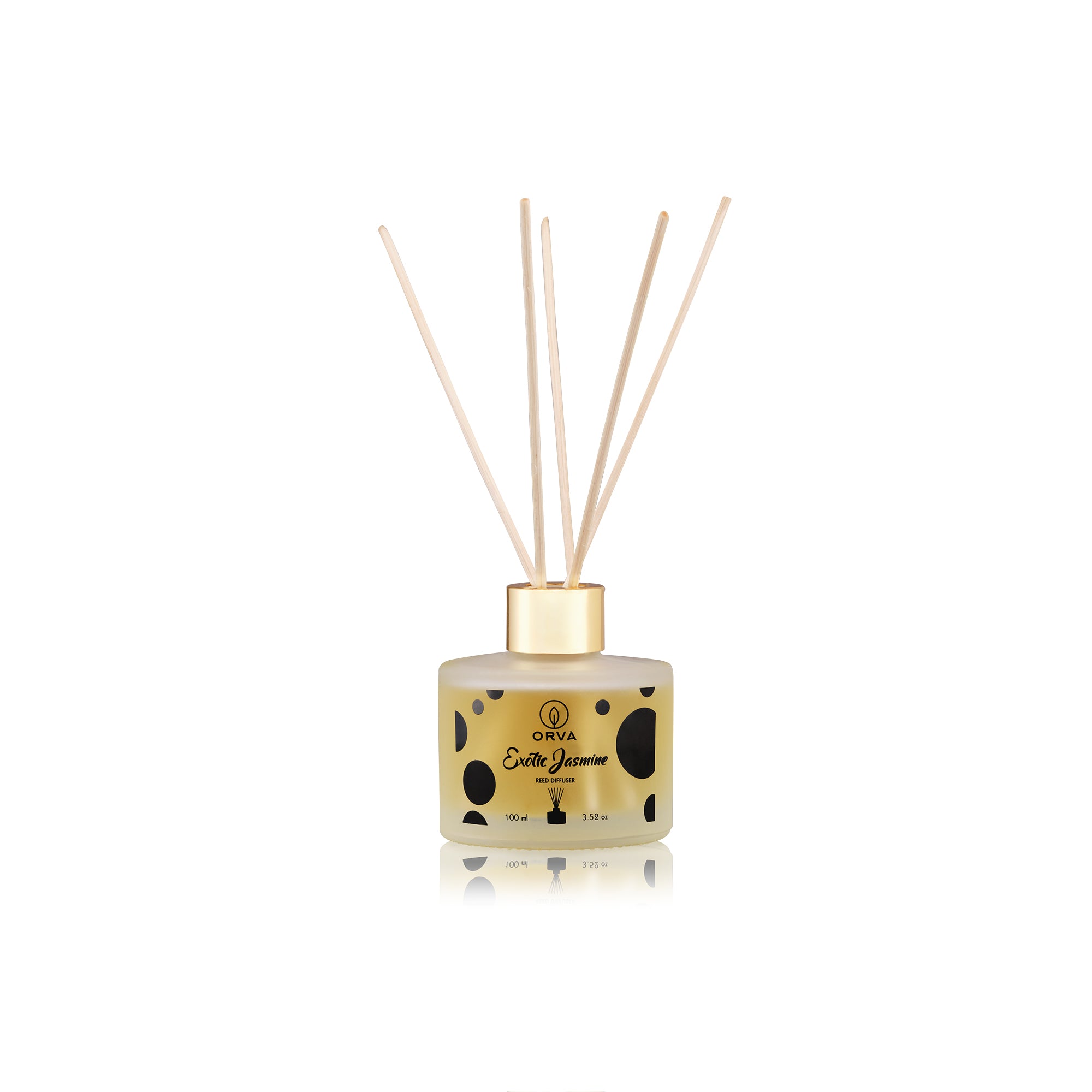 Orva Reed Diffuser Fragrance for Home, Workplace, Enclosed Spaces | 100ml | Includes 6 Rattan Sticks Free | Stress Relief | Mood Enhancer (Pack of 1)