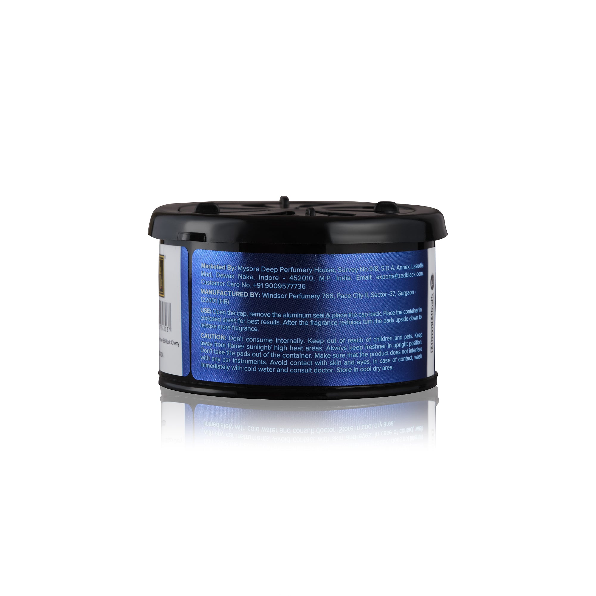 Zed Black Car Air Freshener Blunt Black | Car Perfumes | Dashboard Car Freshener | Luxury Fragrance for Car, Home, Office Interior | Long Lasting Car Perfume - Pack of 1 U