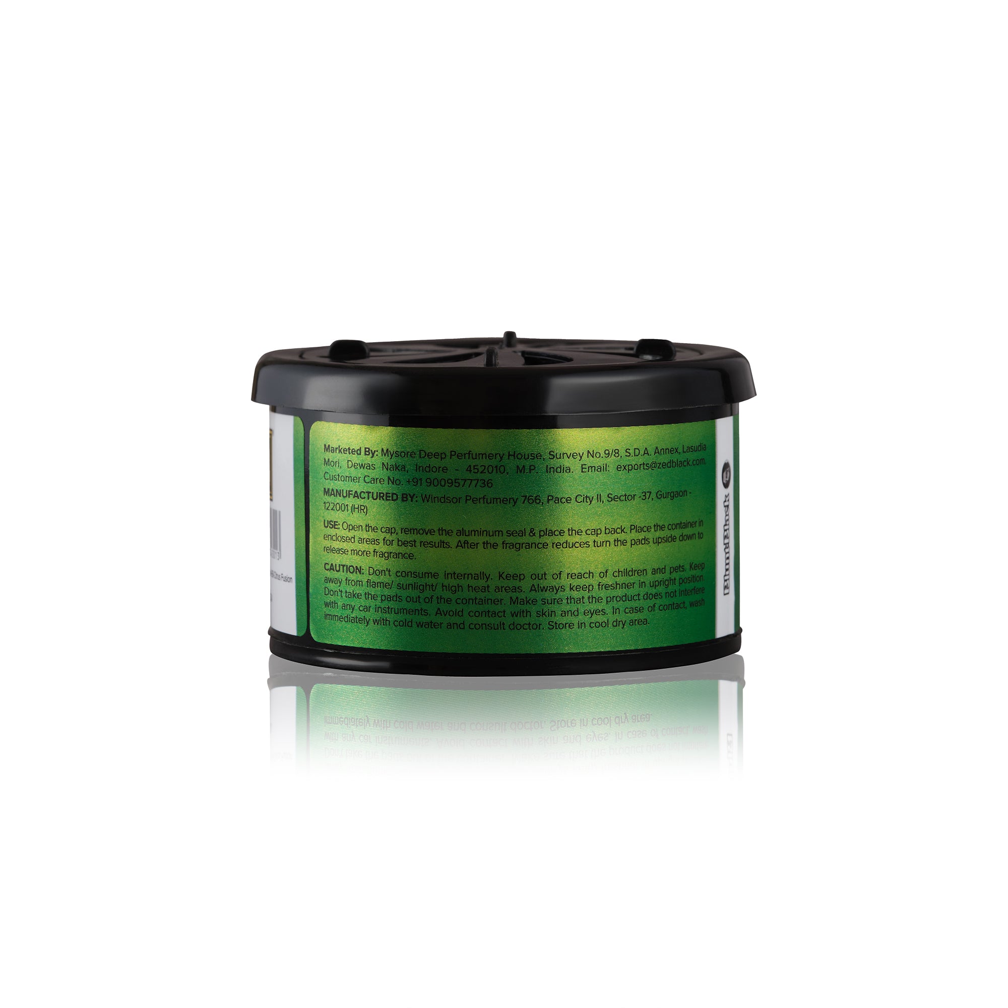 Zed Black Car Air Freshener Blunt Black | Car Perfumes | Dashboard Car Freshener | Luxury Fragrance for Car, Home, Office Interior | Long Lasting Car Perfume - Pack of 1 U