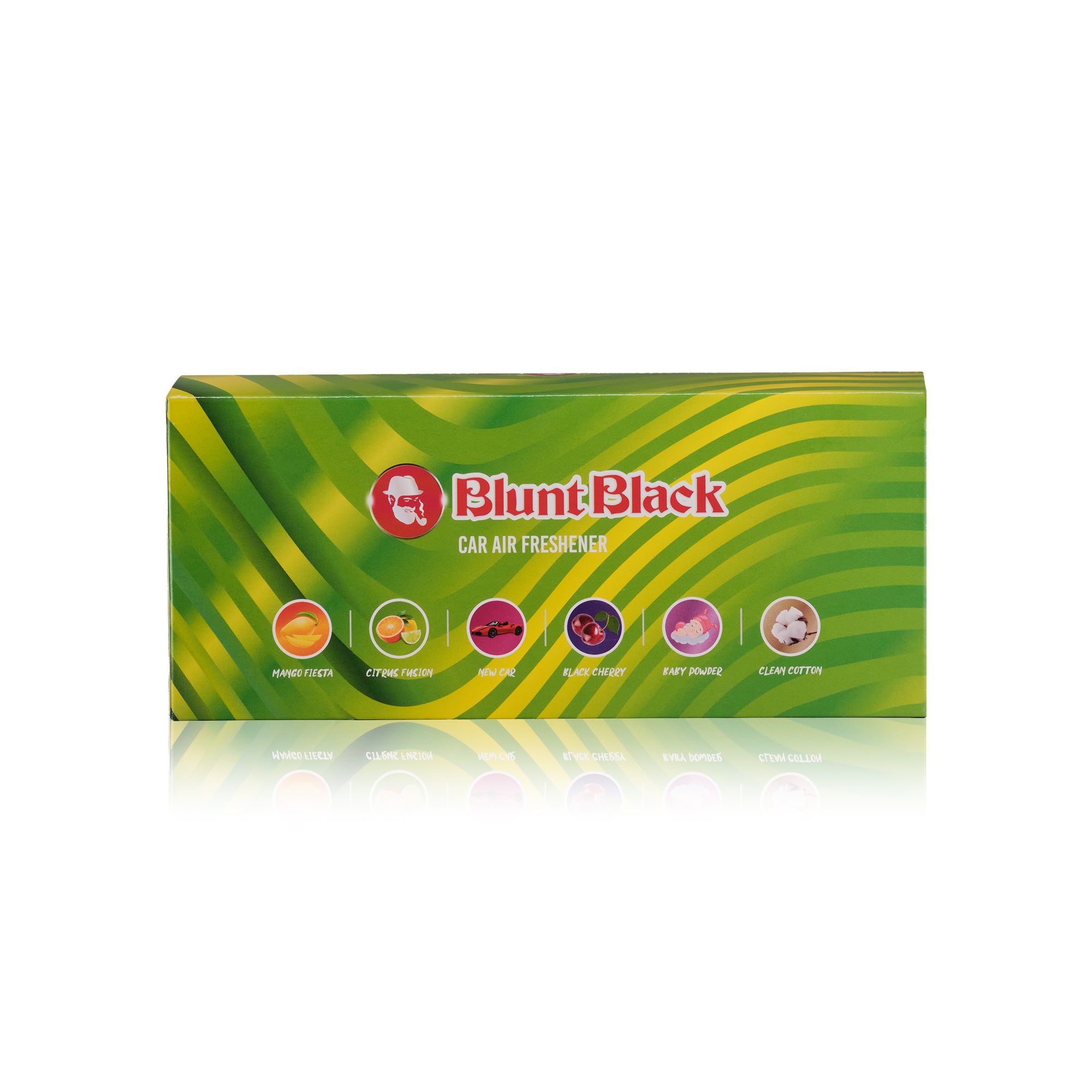 Zed Black Car Air Freshener Blunt Black | Car Perfumes | Dashboard Car Freshener | Luxury Fragrance For Car, Home, Office Interior | Long Lasting Car Perfume - Set of 6 U