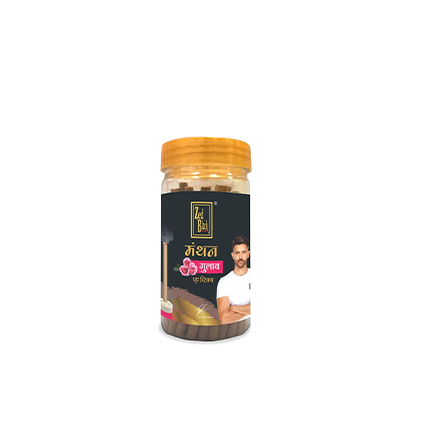 Zed Black Bamboo Less Dhoop Sticks in Jar Packing Dhoop Sticks – Manthan Series No Bamboo | Combo Dhoop Sticks– Pack of 4 (408 GM)