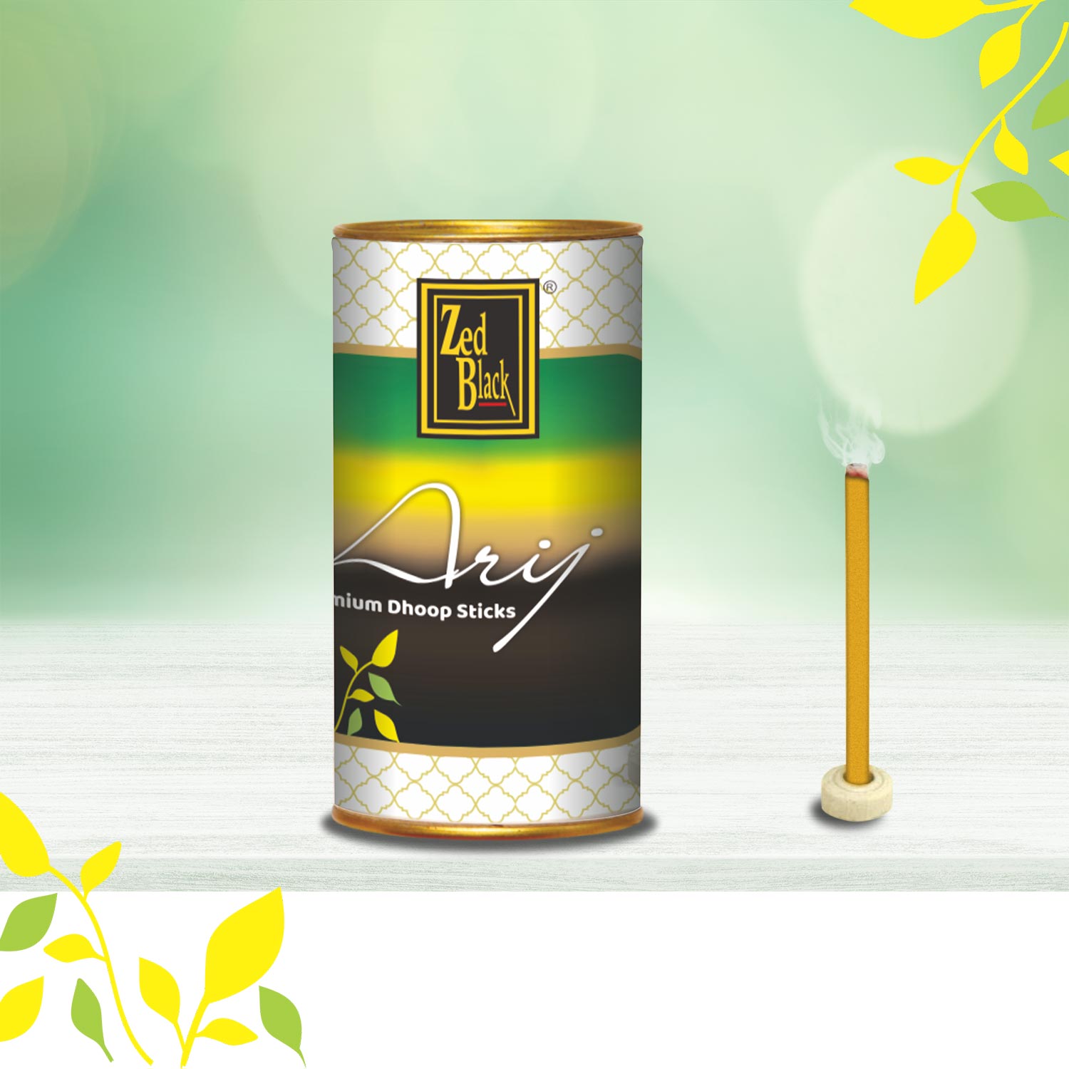 Dhoop Stick Combo of 5 Tin Packing in 5 Uplift Fragrances