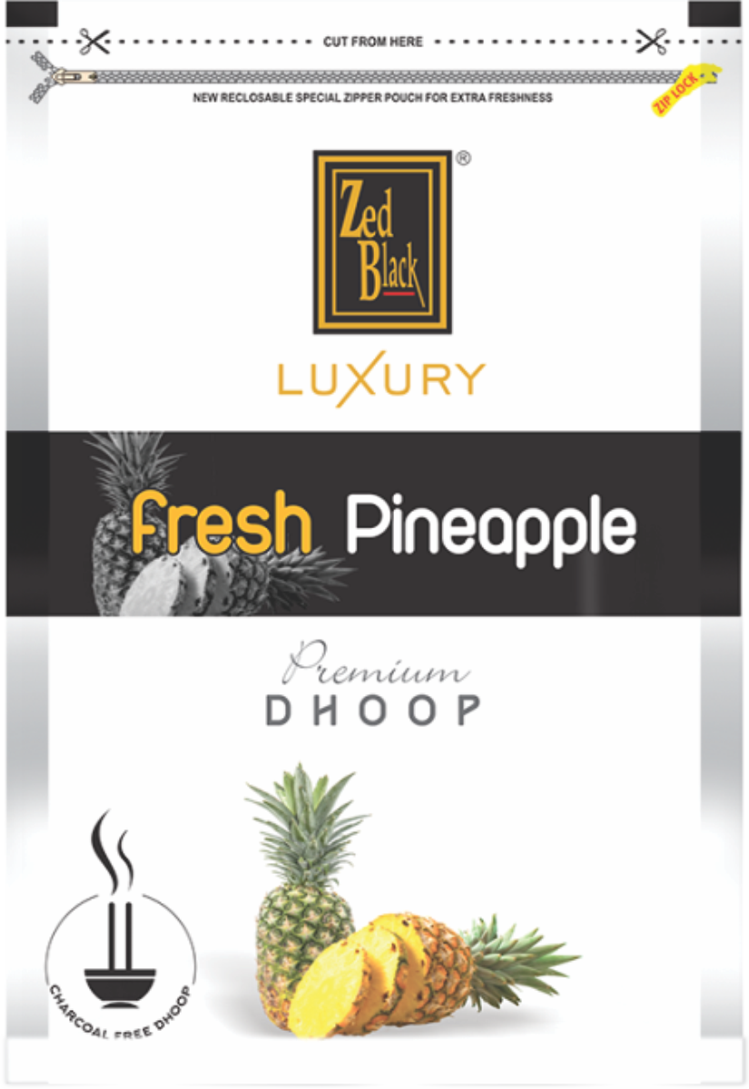 Fresh Pineapple Dhoop Batti In Resealable Pack