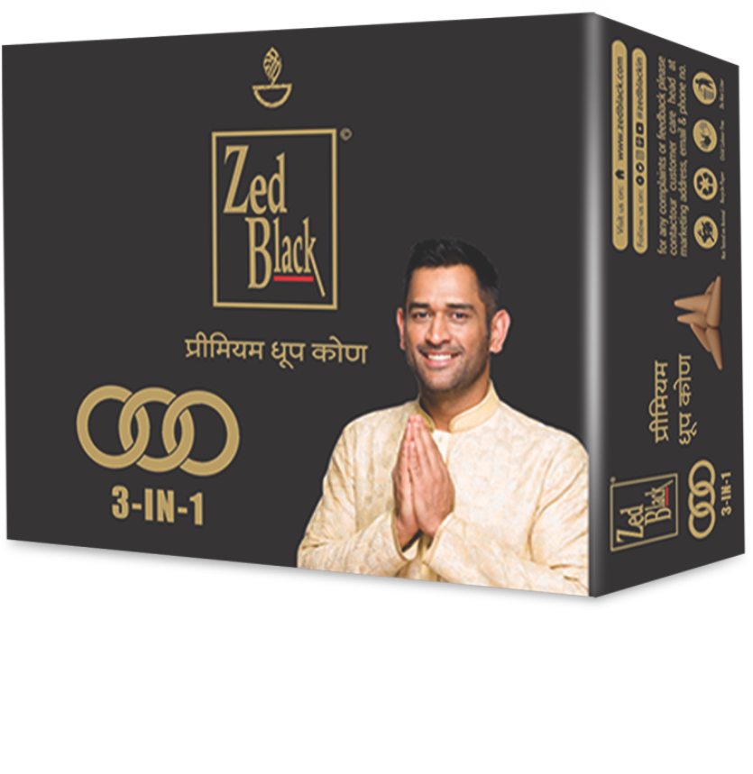 ZB 3in1 Bambooless Premium Dhoop Cone To Feel Exquisite aroma