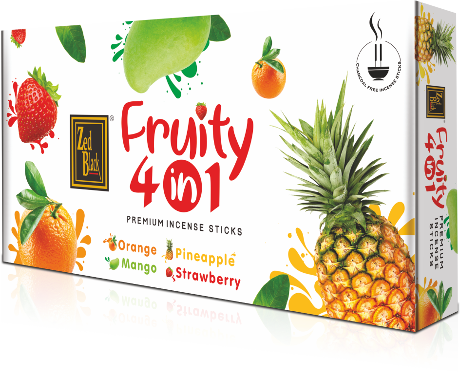 Fruity 4in1 Agarbatti / Incense Sticks Gift Box Monthly Pack