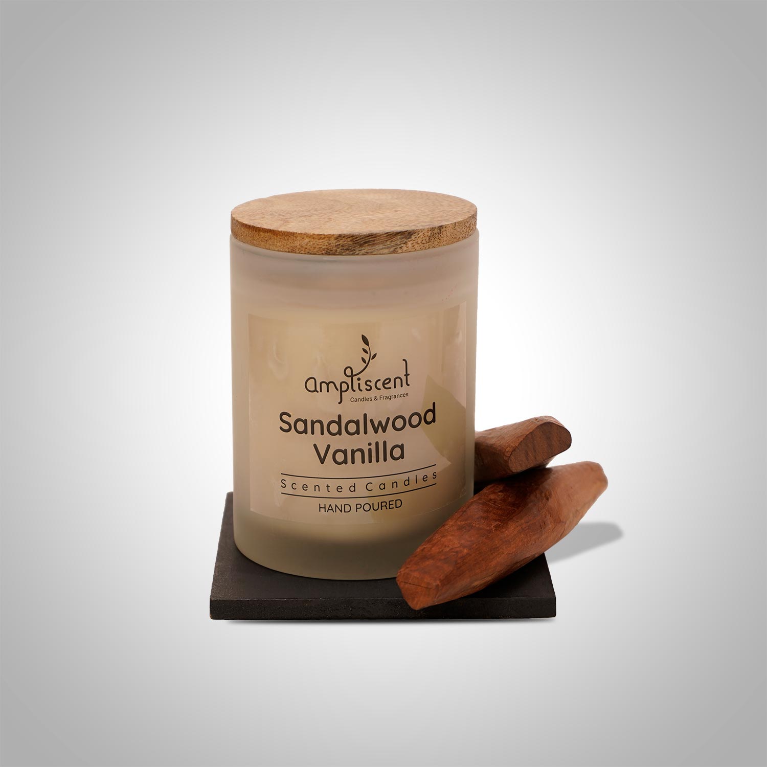 Ampliscent Exotic Candles Collection- White Frosted Glass