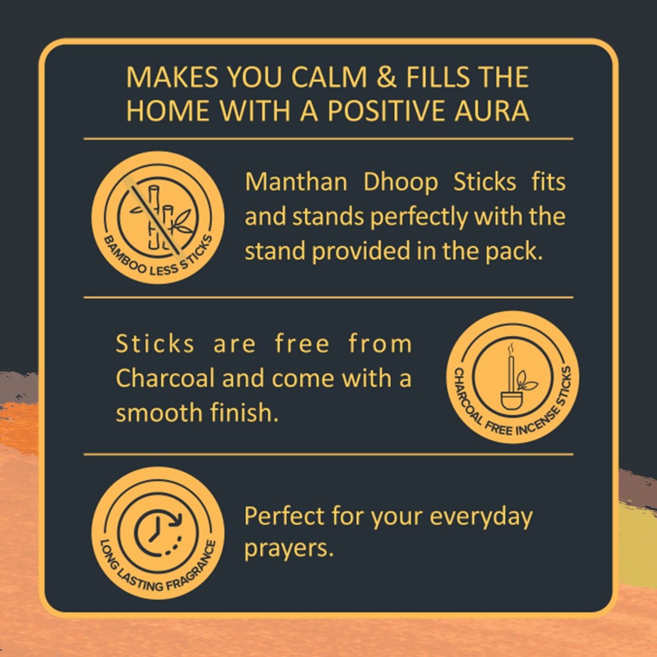 Manthan Dhoop Sticks-: Combo pack of 12 U