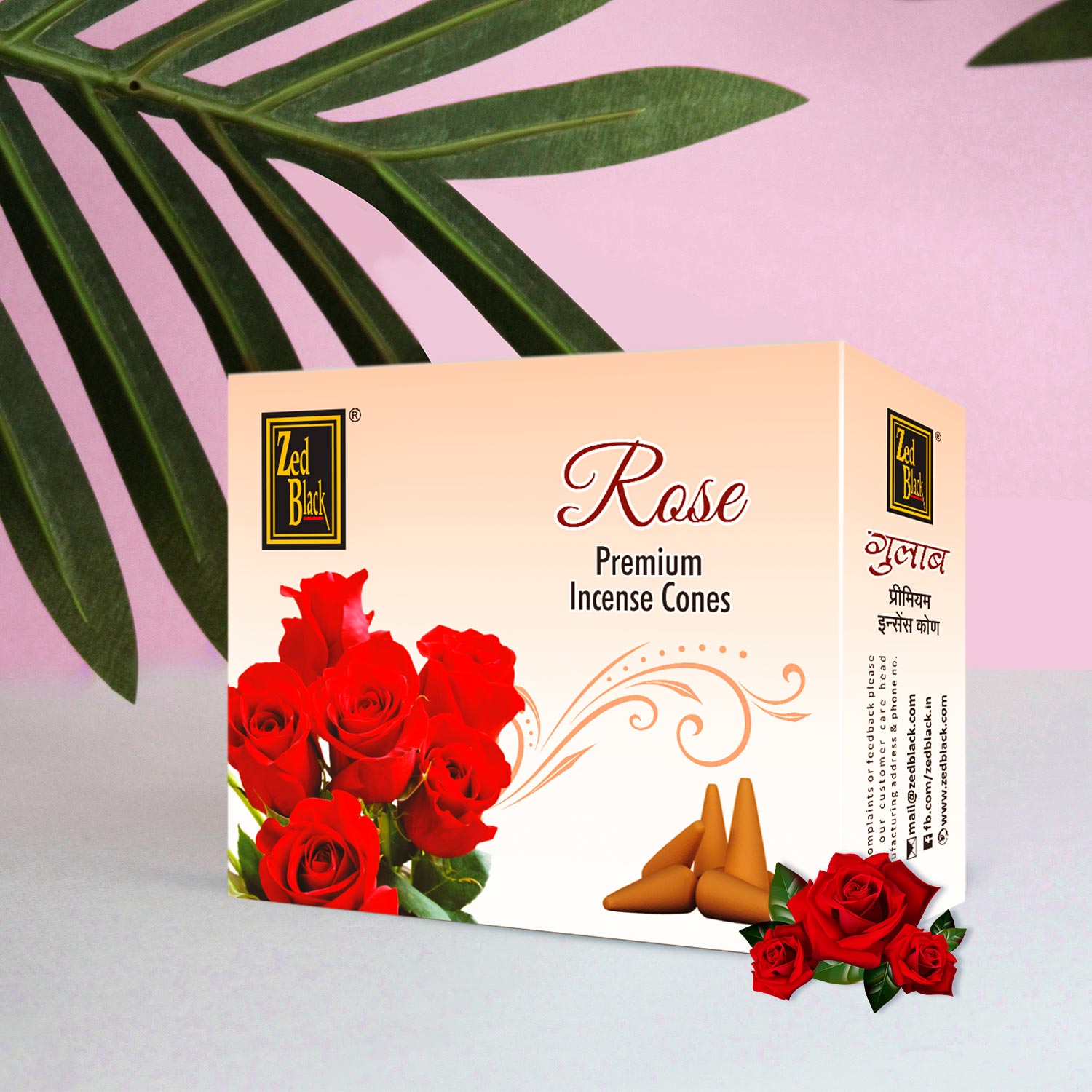 Rose Dhoop Cone